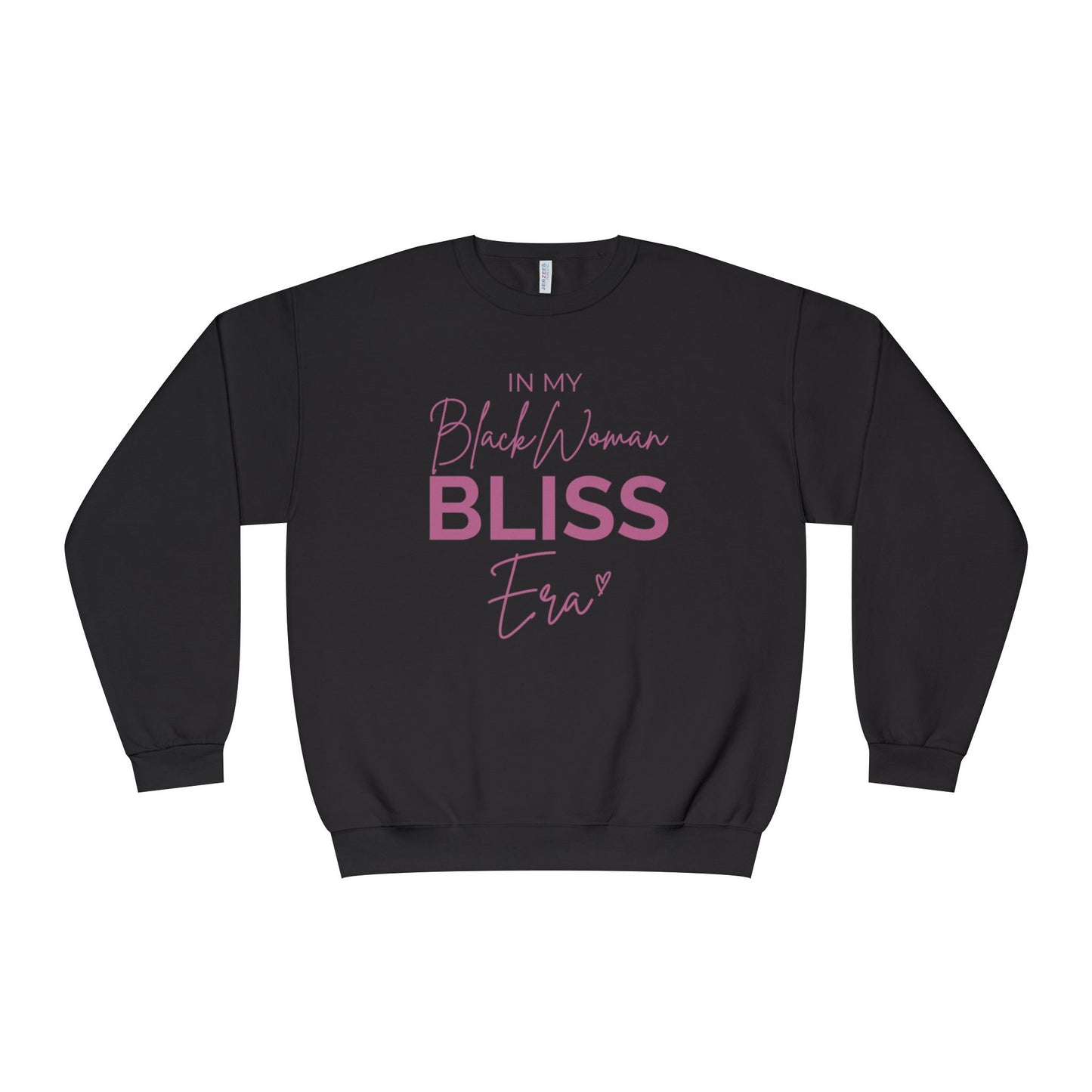 Unisex Black Woman Bliss Era Sweatshirt - Cozy Crewneck, Inspirational Gift, Black Woman Pride, Everyday Comfort, Affirmation Style