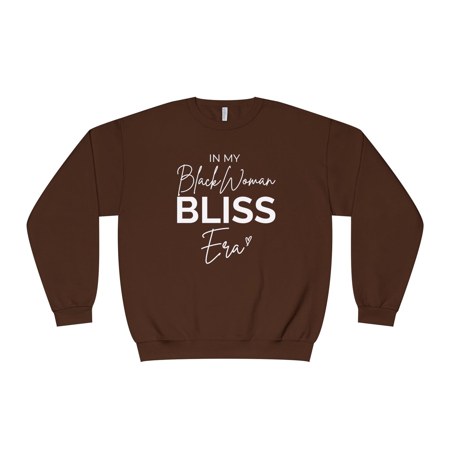 Unisex Black Woman Bliss Era Sweatshirt - Cozy Crewneck, Inspirational Gift, Black Woman Pride, Everyday Comfort, Affirmation Style
