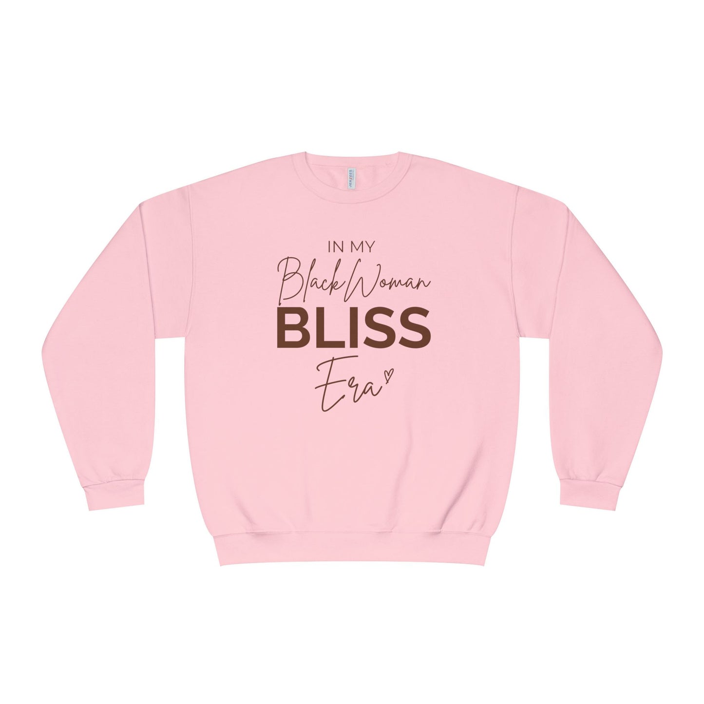 Unisex Black Woman Bliss Era Sweatshirt - Cozy Crewneck, Inspirational Gift, Black Woman Pride, Everyday Comfort, Affirmation Style